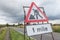 UK Motorway Services Road Sign