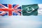 UK and Pakistan flags
