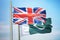 UK and Pakistan flags