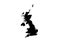 UK State Map Vector silhouette