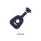 ukelele icon on white background. Simple element illustration from music concept