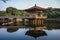 Ukimido Pavilion and the reflections in the lake, Nara, Japan