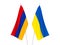 Ukraine and Armenia flags