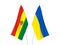 Ukraine and Bolivia flags