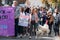 Ukraine, Chernihiv, September 15, 2019: The All-Ukrainian and World March for Animal Rights, Against Fur Farms, for the Creation