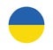 Ukraine Circle Icon Unity Peace Flag Care Support Humanity Solidarity Freedom Independence Stop The War Illustration