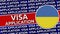 Ukraine Circular Flag with Visa Application Titles