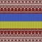 Ukraine Colored Flag Sign on Dark Background. Ukrainian Peace Symbol. Blue Yellow Red Knitted Texture. Stylish Knit