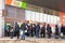 Ukraine Dnepr 24.02.2022 - People queuing for pharmacy stores and ATMs stand on the streets of the city on the first day