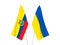 Ukraine and Ecuador flags