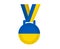 Ukraine Emblem Medal Flag Symbol National Europe