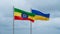 Ukraine and Ethiopia flag