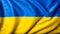 Ukraine Flag of with folds