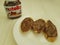 Ukraine Kiev10 March 2018 Nutella nougat nutrition delicious chocolate on the wooden tasty popular creamy lunchsandwich