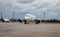Ukraine, Kyiv - Boryspil International Airport. Airplane F-GRHR Airbus A319 airline Air France. Passenger aircraft on the runway.