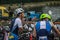 UKRAINE, LVIV - SEPTEMBER 2018: Portrait of a triathlon athlete in a wet suit