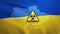 Ukraine map and country flag - Biological pollution weapon