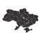 Ukraine Map - World Map International vector template with High detailed including black and grey outline color isolated