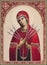 UKRAINE, ODESSA REGION, VILLAGE PETRODOLINSKOE â€“ JUNE, 22, 2017: Orthodox icon of the Mother of God