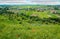 Ukraine, Podgora village, Ternopil region, Terebovlya district. Pidhiryan Monastery. View from the monastery to the neighboring