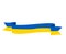 Ukraine Ribbon Flag Emblem National Europe Design