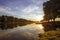 Ukraine, river Desna, sort of village bridges