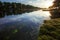 Ukraine, river Desna, sort of village bridges