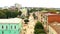 Ukraine, Sumy city, August 23, 2020, Sumy city from above, video from a drone, 4k