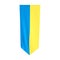 Ukraine vertical flag. National Ukrainian yellow blue flag. Ukraine pennant.