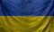 Ukraine Wave Flag Close Up