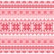 Ukrainian, Belarusian red embroidery seamless pattern - Vyshyvanka