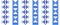 Ukrainian blue modern cross stitch pattern. Ukrainian folk, ethnic pattern for cloth, fabric, textile design