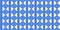 Ukrainian blue modern cross stitch pattern. Ukrainian folk, ethnic pattern for cloth, fabric, textile design