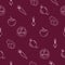 Ukrainian borsch, seamless pattern