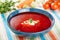 Ukrainian Borscht Bowl Sour Cream Parsley Dinner