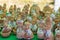 Ukrainian clay figurines for sale on souvenir market
