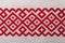Ukrainian embroidery ornament red white