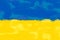 Ukrainian Flag. Be brave like Ukraine. Stay with Ukraine