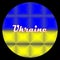 Ukrainian flag of blue and yellow colors in 3 d format on a black background