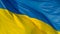 Ukrainian flag waving in the wind, texture