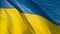 Ukrainian flag waving in the wind, texture