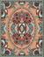 Ukrainian floral carpet design for print on canvas