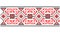 Ukrainian, folk art vector seamless pattern, retro monochrome long cross-stitch ornament inpired by folk art -