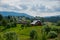 Ukrainian hamlet in Carpathian Mountains