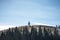 Ukrainian karpaty mountains landscape. Lone tree on the hill