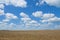 Ukrainian landscape with wheat field