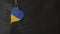 Ukrainian national flag on a bleeding heart,symbol for the fight for freedom of the ukraine, stop the war message