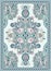 Ukrainian Oriental Floral Ornamental Carpet Design