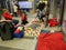 Ukrainian refugees camp out in the halls and corridors of railway station in Cracow, Poland