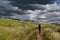 Ukrainian steppe and stunning cloudscape